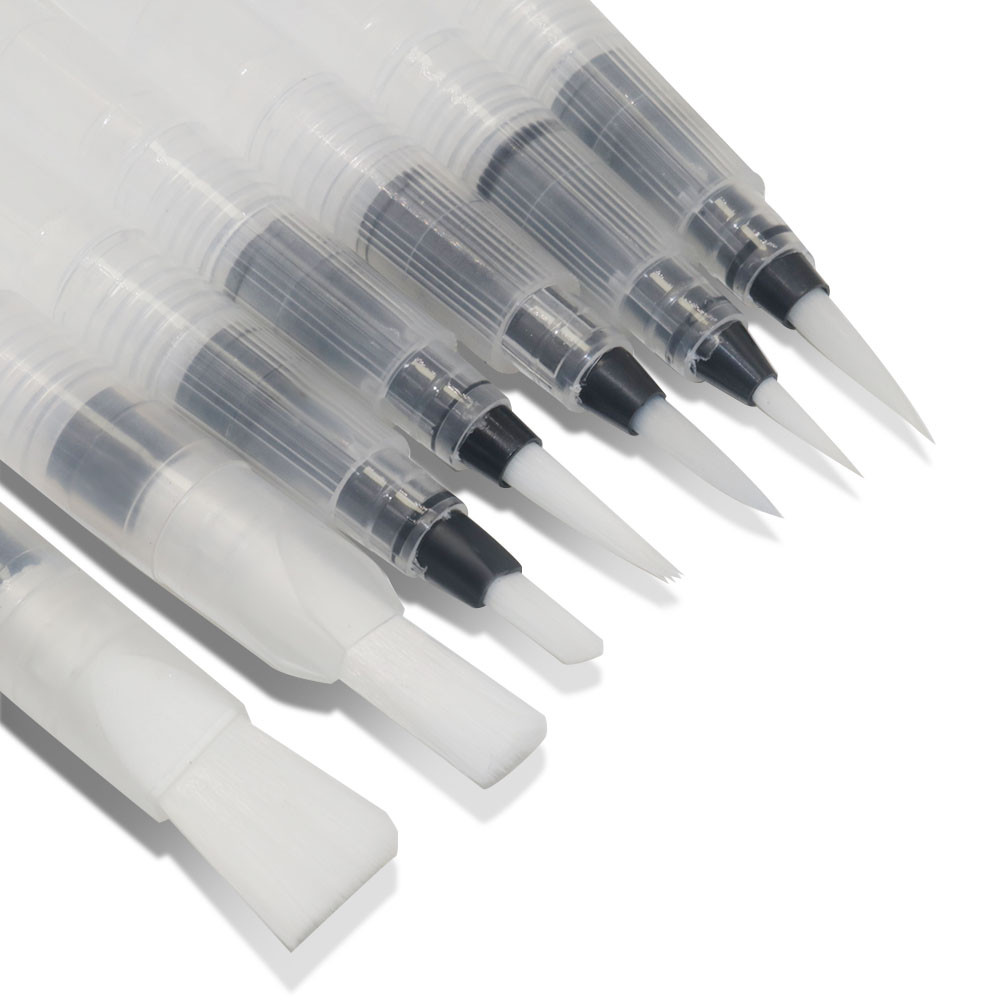 

7 Pcs Watercolor Brush Pens Water Brush Pens Refillable Watercolor Brush Pens Water Paint Brushes for Watercolor Painting
