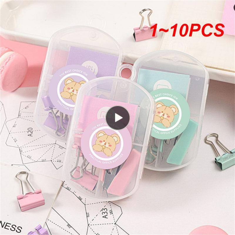 

1~10PCS Stapler Set Metal Daily Essentials Delicate Set Small Household Metal Stapler 52g Practical