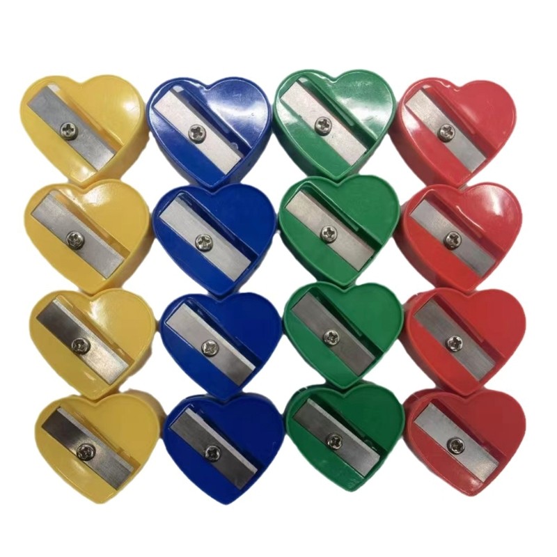 

40Pcs Heart Sharpener Small Sharpener Single Hole Sharpener for Kid Studet Drop Shipping