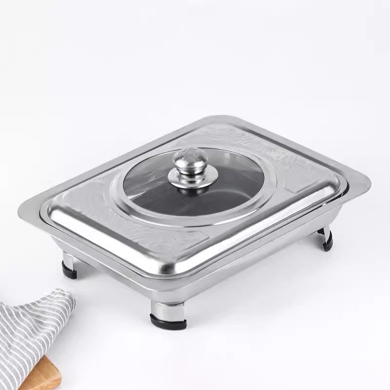 Prasmanan BMW Kitchenware Lauk Makanan Tutup Kombinasi Chafing Dish Fast Food - 1228