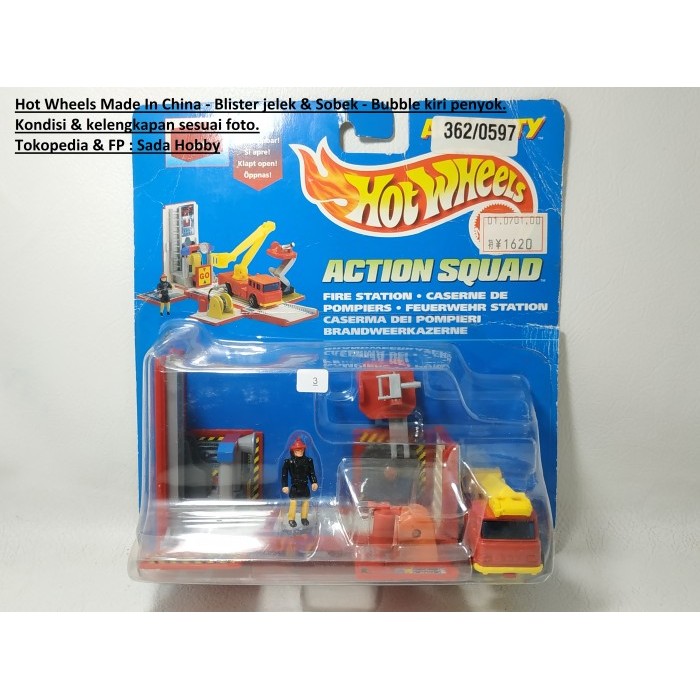 Hot Wheels Hotwheels Action Pack Fire Station Pemadam Kebakaran