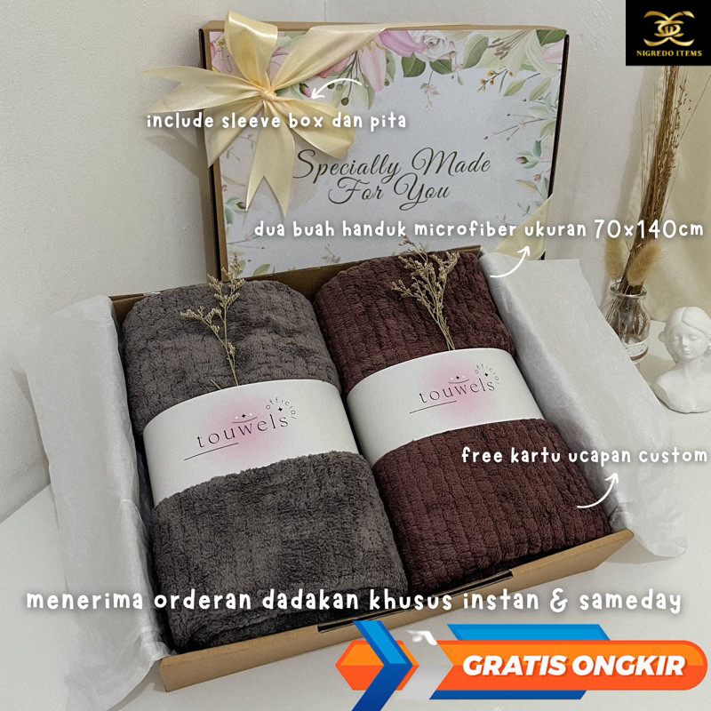 Hampers Pernikahan Handuk Couple Kado Pernikahan Wedding Gift Handuk Couple Kado Nikahan Pernikahan 