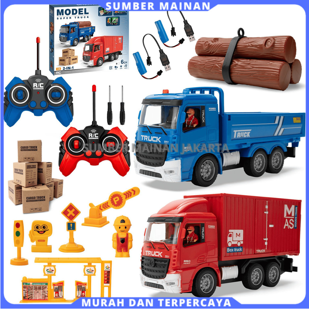 Mobil Remote Control Mobil Pickup Box 6CH 1:20 Mainan Rc Pickup Hengjian