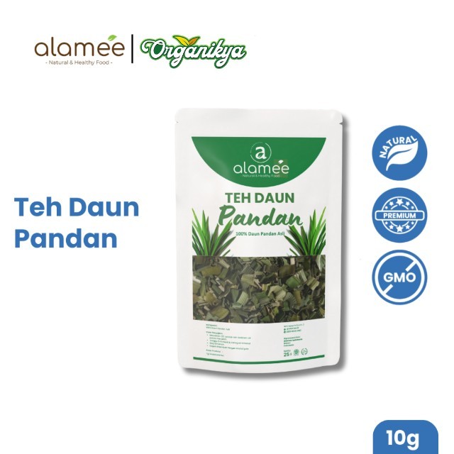 

Teh Daun Pandan Kering Leaf Tea Organik Alami Minuman Herbal Siap Minum Seduh 10 Gr organikya