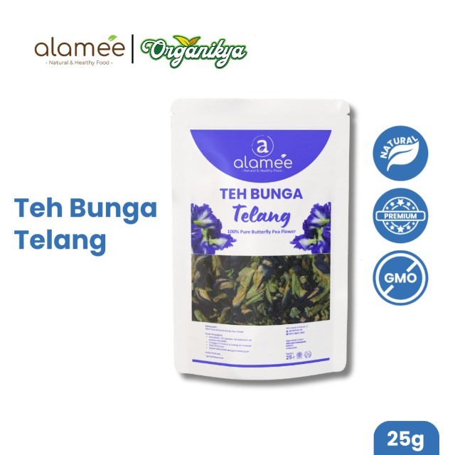 

Teh Bunga Telang Kering Butterfly Pea Tea Teh Herbal Organik Alami 25 Gr organikya