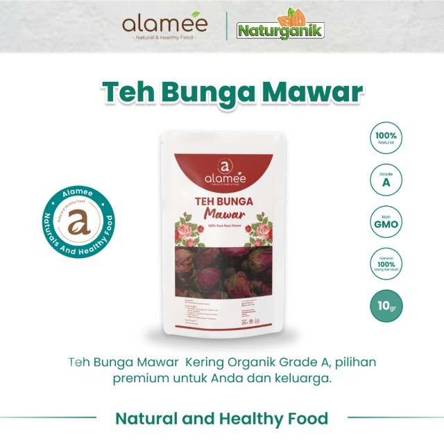 

ALAMEE Rose Bud Tea Teh Bunga Mawar Organik Kering Dried Flower 10gr Premium Naturganik