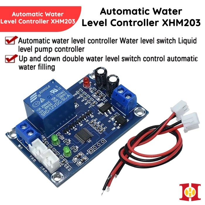 XH-M203 Sensor Otomatis Tinggi Pompa Air Dispenser Bawah Modul Relay Water Level Controller Pump Swi