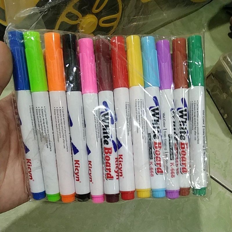 

mainan spidol apung spidol gambar di air isi 12pcs