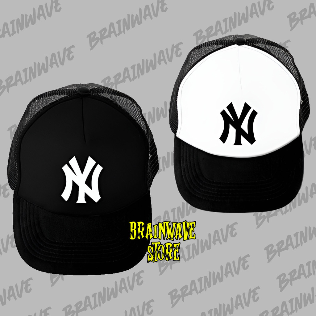 Topi Trucker NY - Topi Distro NY Logo - Topi NY Premium - Topi Pria Dewasa - Topi Pria Original Asli