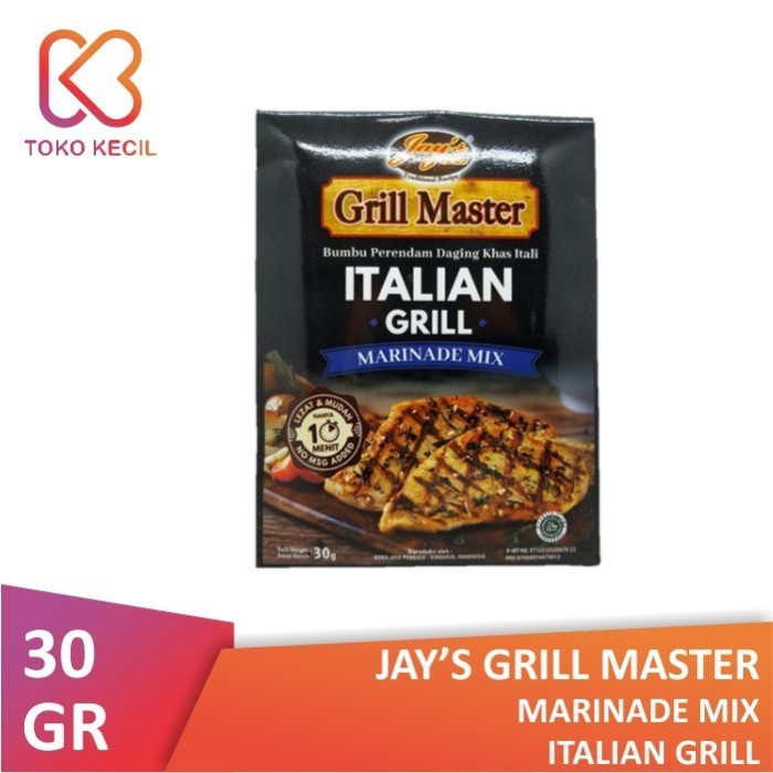 

Jay's Kitchen Grill Master Marinade Mix Italian Grill 30 gr