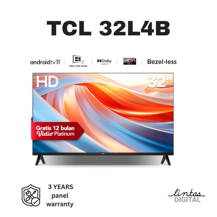 TCL 32 Inch Smart TV - Android 11 - HD - Dolby Audio -  Google Play/Netflix/Youtube -  Wifi//HDMI/US