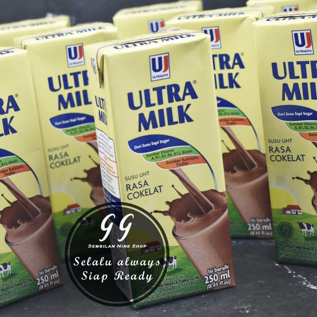 

Susu 250 ML ULTRA Milk COKELAT UHT Chocolate Coklat Susu Cair Ultra Jaya