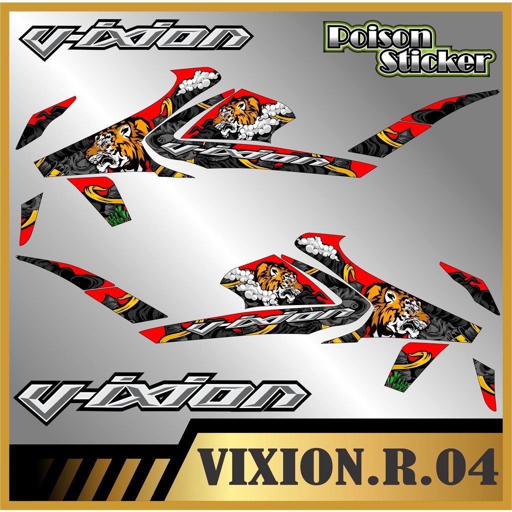 STRIPING STICKER VIXION R STIKER VIXION R NEW STICKER LIS LIST VARIASI YAMAHA VIXION R CODE 04