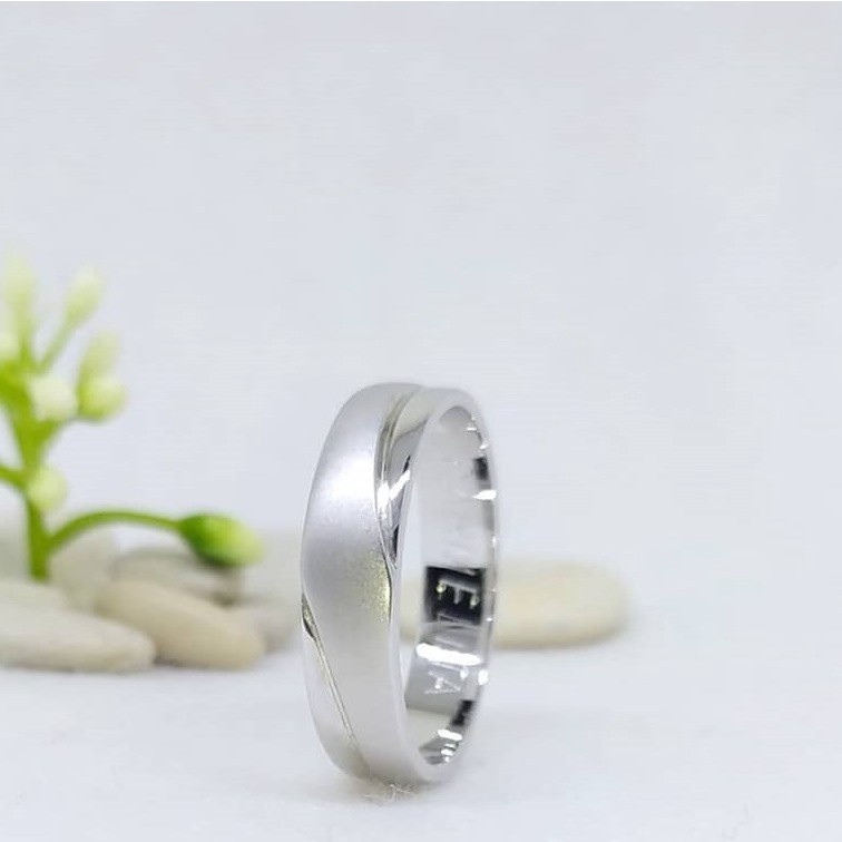 cincin lapis pria | cincin nikah pria cincin cowo cincin single perak 925 p32 swalayanperak