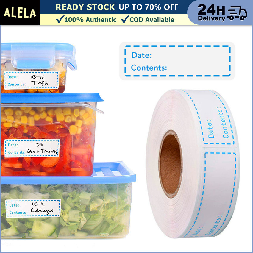 

Roll Label Produk Makanan Stiker Tanggal Kadaluarsa Expired Date Waterproof Penyimpanan Makanan Frezeer Kulkas Dapur