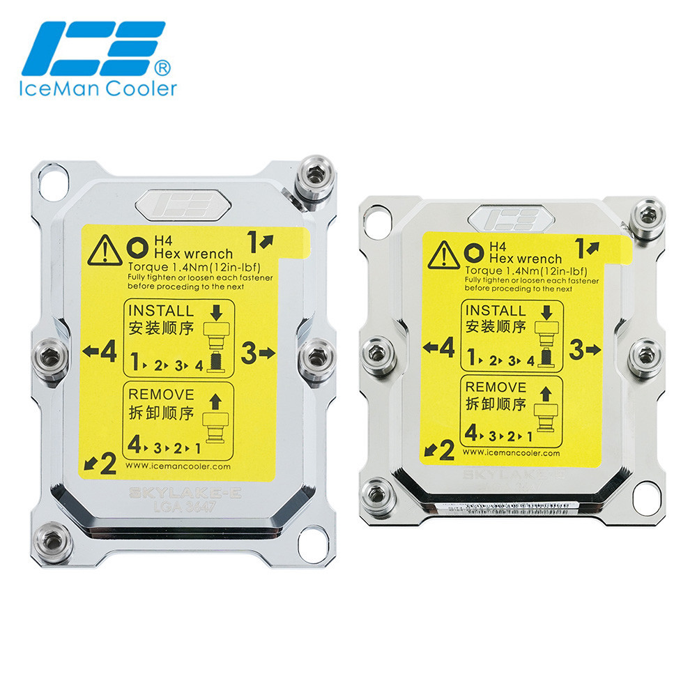 IceManCooler Full Copper Water Block For Intel LGA3647 CPU,Narrow Square Type ,LGA 3647 Processor Wa