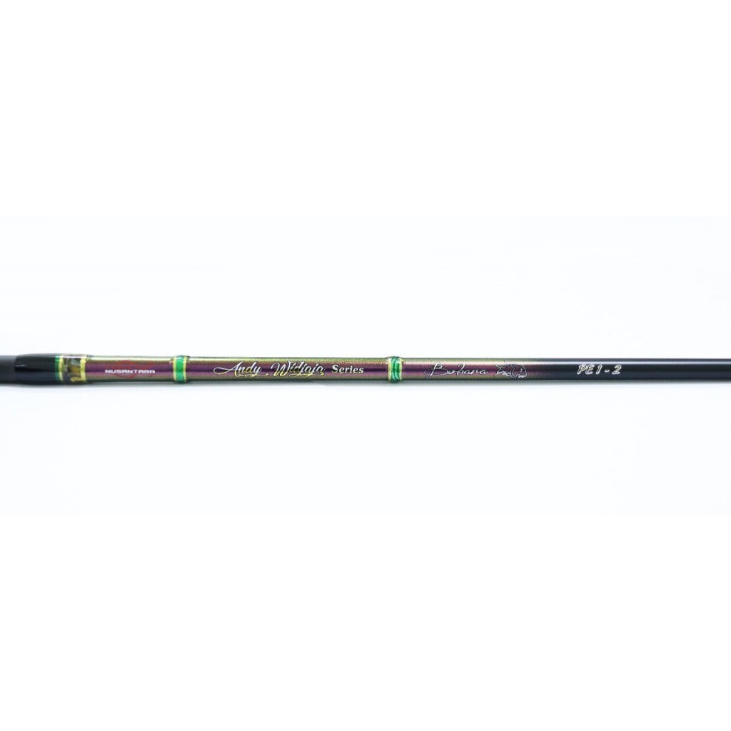 [GIFT PE 300m] Joran Light Popping BOBARA PE 1-2 Relix Nusantara Fishing Rod Mancing Casting Laut Fr
