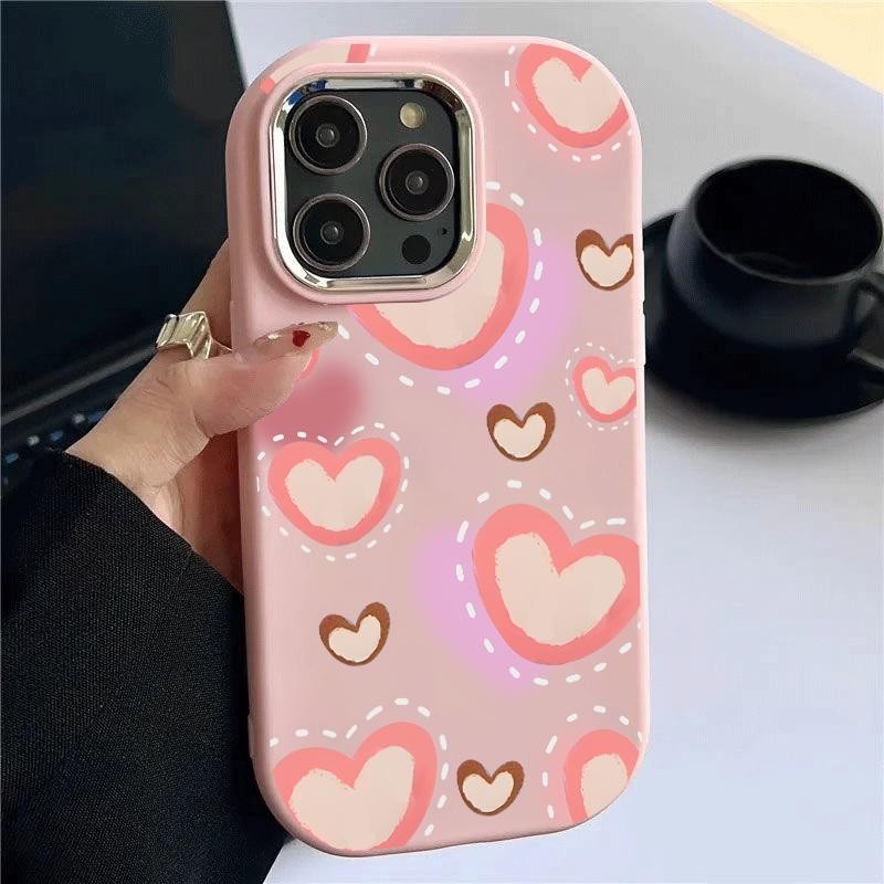 Casing For IQOO U5x Z7i Case HP Softcase Kesing Phone Cesing Cassing Soft Pretty Love Rainbow Flower