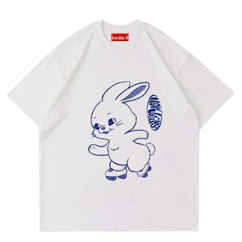 KAOS BAJU NEW JEANS Tokki Bunnies NWJS  | T-SHIRT Band metal Musik rock | Kpop | Rap tee | Oversize 