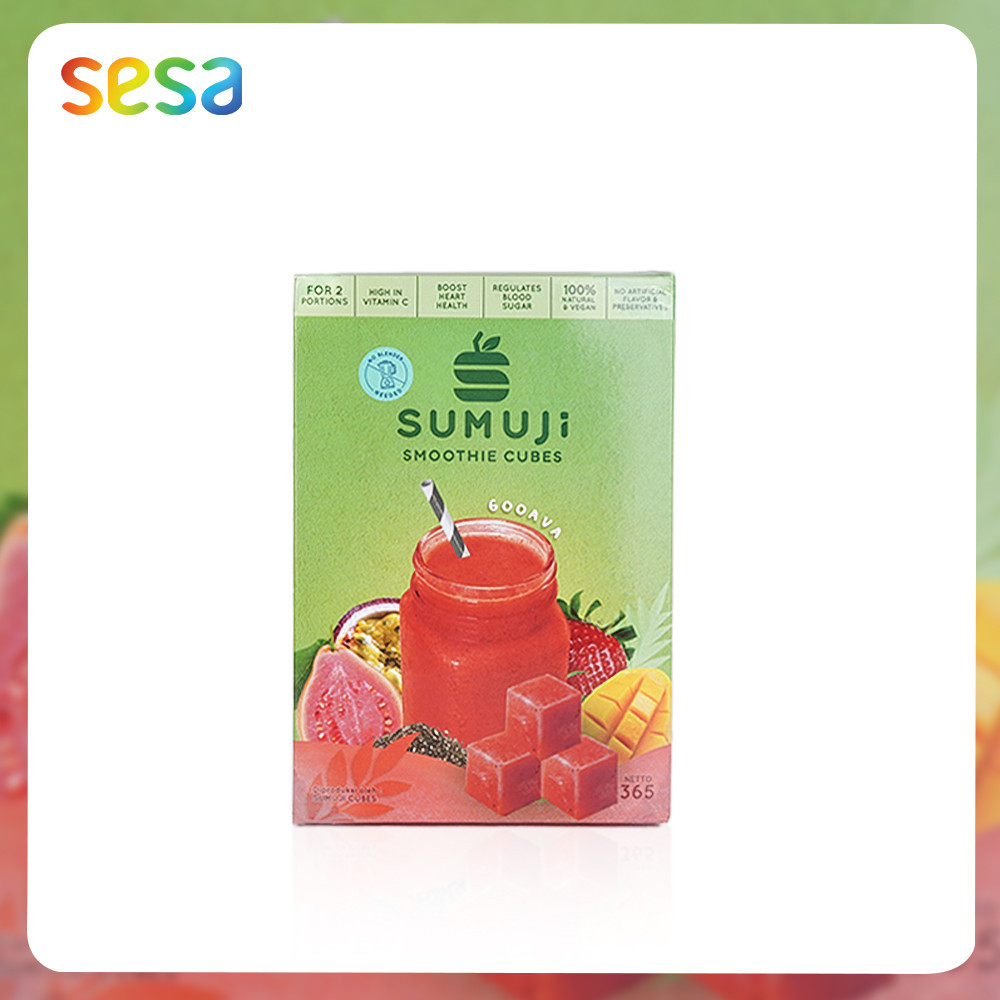 

SUMUJI Smootie Cubes Gooava 365gr/Pack - Minuman Jambu Biji