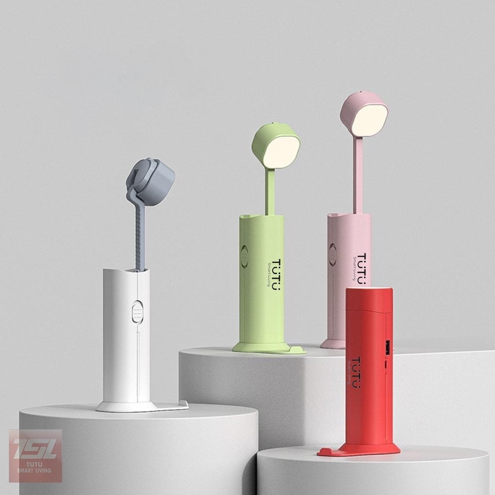 TUTU POWERBANK Lampu Meja LED Lipat Table Lamp LED Lampu Meja Belajar Mini Fleksibel Multifungsi Sen