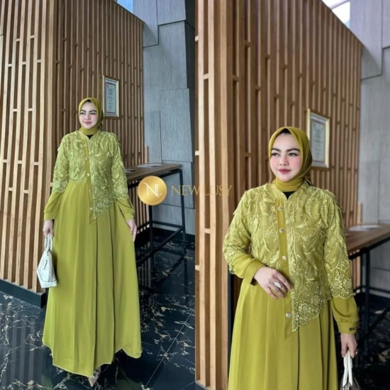 COD Gamis Terbaru Bestseller Termurah ORI by New Lusy/Jetblack/Syifa Dress