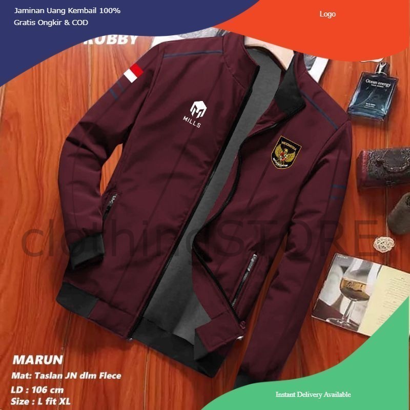 JAKET TIMNAS INDONESIA MILLS TERBARU 2022