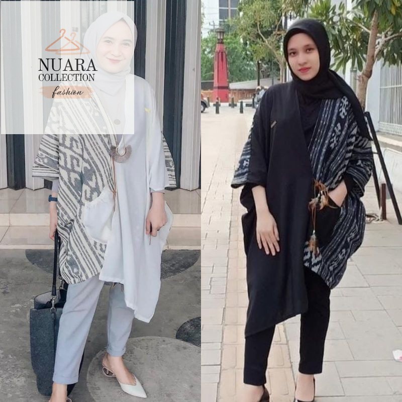 Baju tenun - baju etnik - outer tenun - outer etnik - Nuara