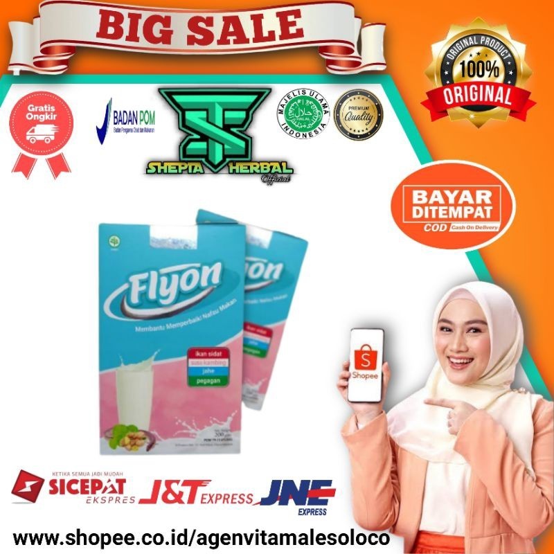 Paket 2 Box Susu Flyon - Flyon Asli Original Susu Penambah Berat Badan Ampuh( Gratis Ongkir & COD )