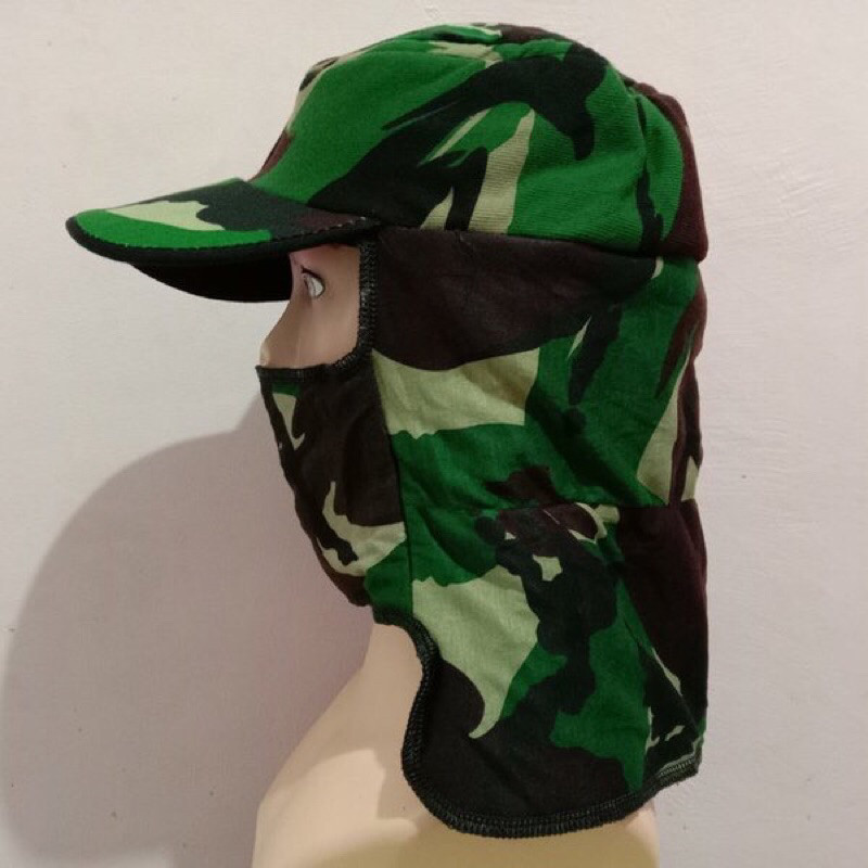 Topi Pancing Jepang Masker Motif Army Loreng