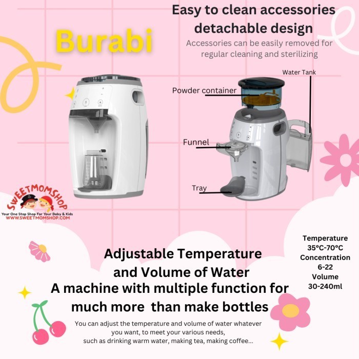 Burabi Smart Formula Milk Maker COMPACT / Burabi Mesin Susu Formula