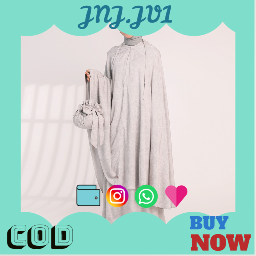 5.5 BIG SALE Lozy Hijab - Kejora Prayer Set (Mukena Motif Rayon 2in1 Lozy x Lesti Kejora)