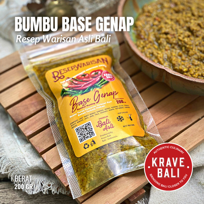 

Bumbu Instan- Base Genap 200 gr - Bumbu Bali Asli - Krave Bali