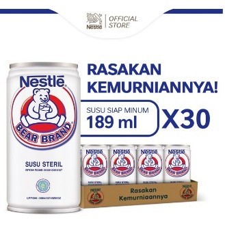 

BEAR BRAND MILK Minuman Siap Minum 189ml [ 30 Pcs]