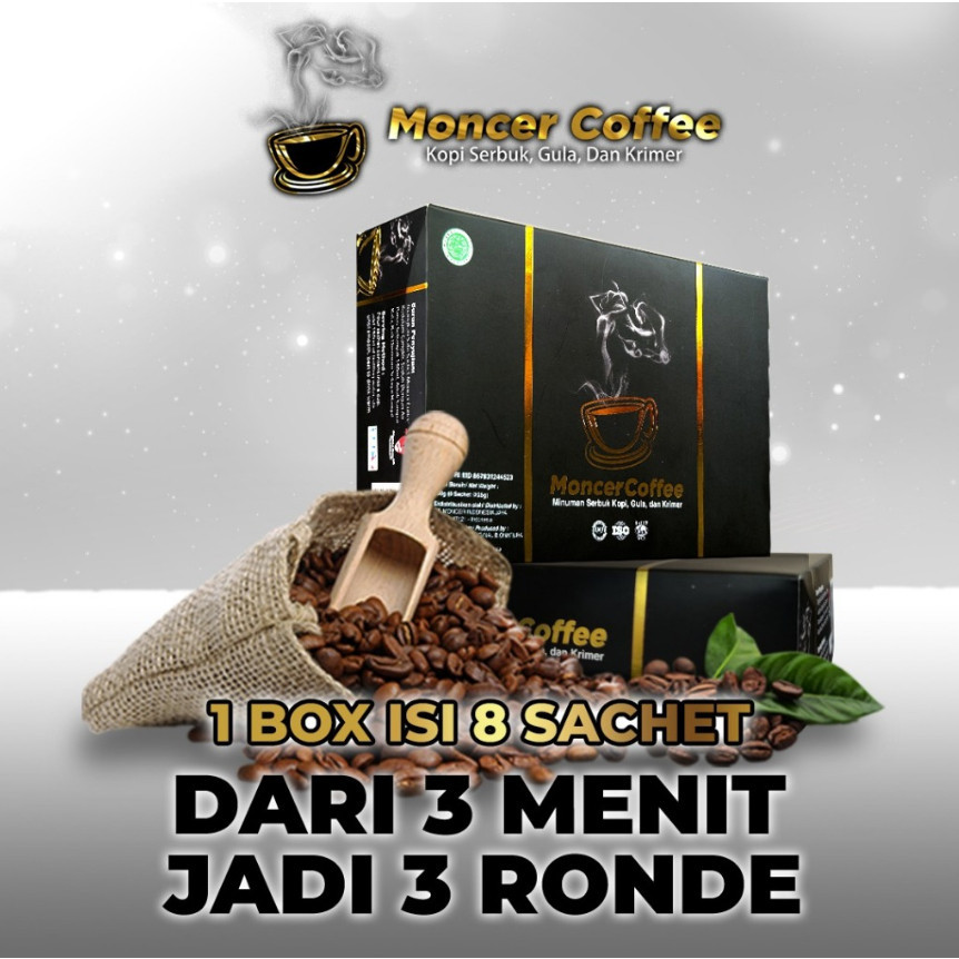 

Kopi Viral Original Coffee Mon-cer Herbal Pria Halal dan Sudah BPOM Jaminan Asli Garansi Uang kembali 100%