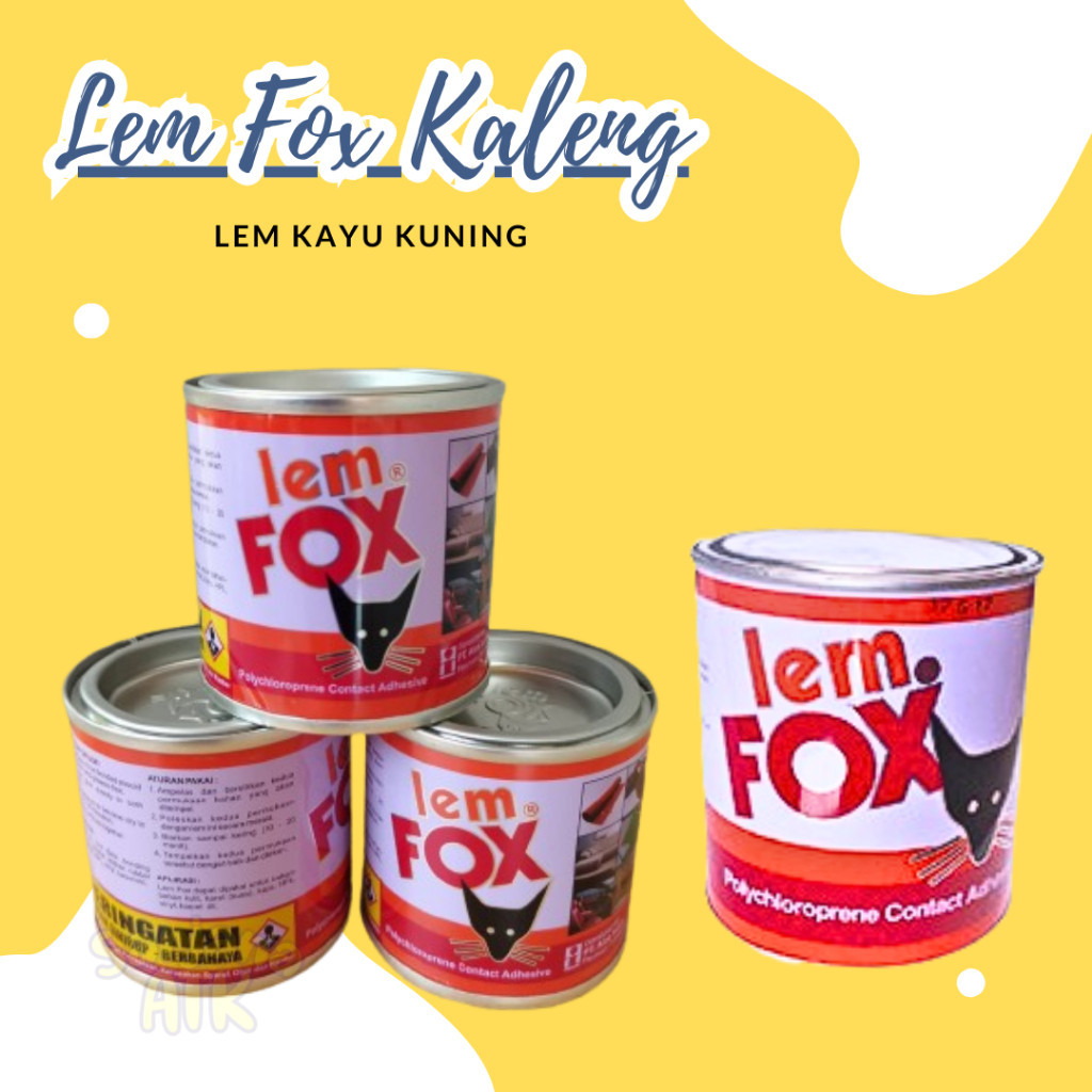

Lem Fox Kuning Kaleng 70gr