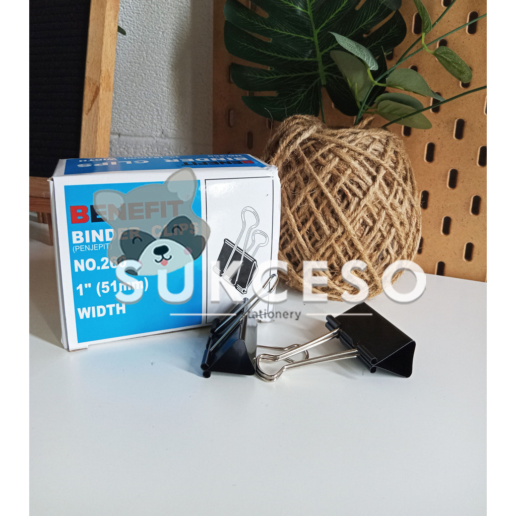 

Benefit Binder Clip No 260 BC-260 Penjepit Kertas Ukuran Sedang Murah Berkualitas