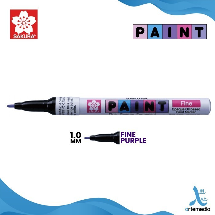 

Spidol Permanen Sakura Paint Marker Pigment Color - FINE PURPLE