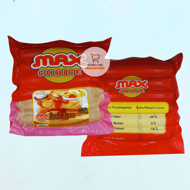 

Max Choice Chicken Bratwurst Sosis Ayam 500gr