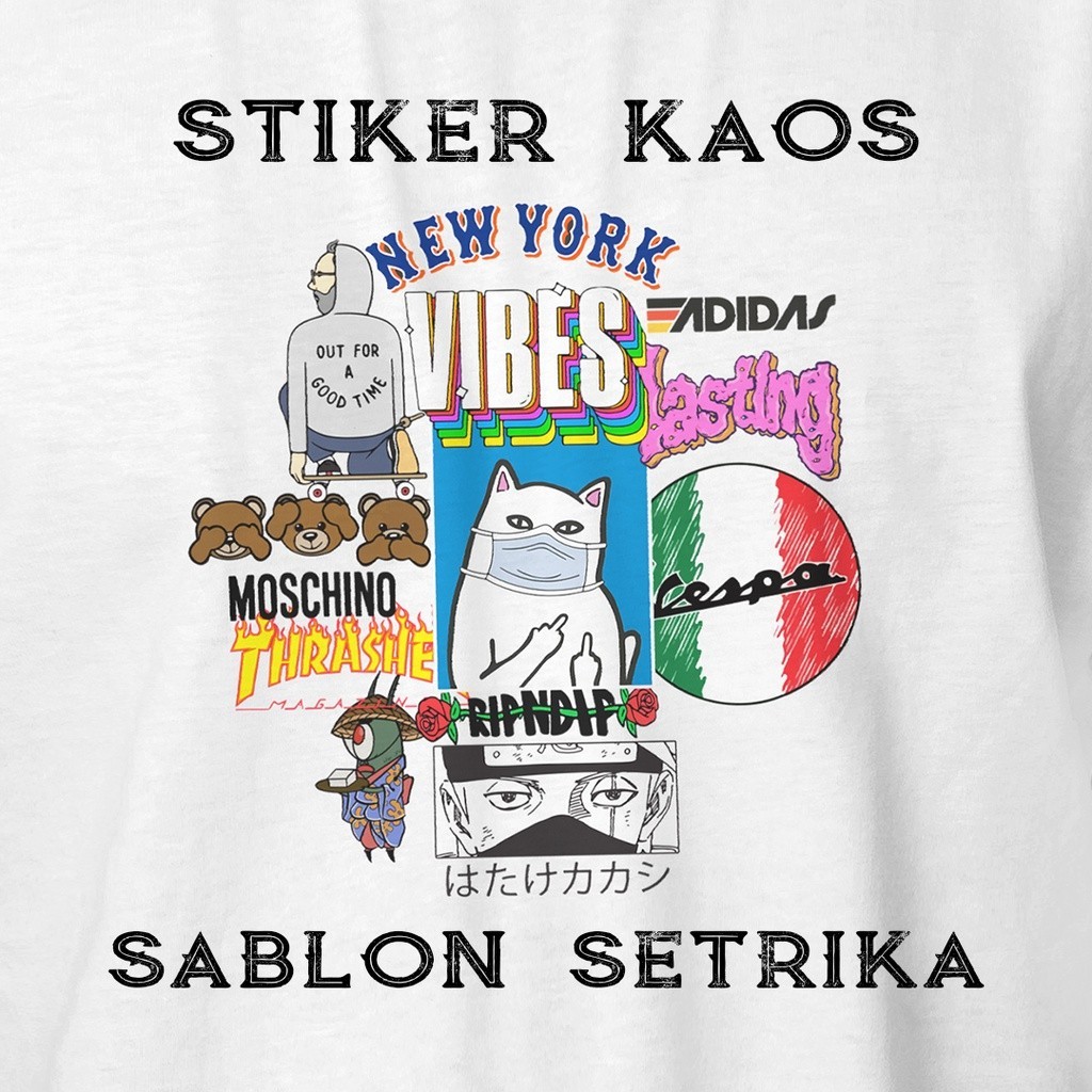 

Stiker Sablon Setrika DTF Kain Kaos Gambar Anime Distro Keren KEKINIAN
