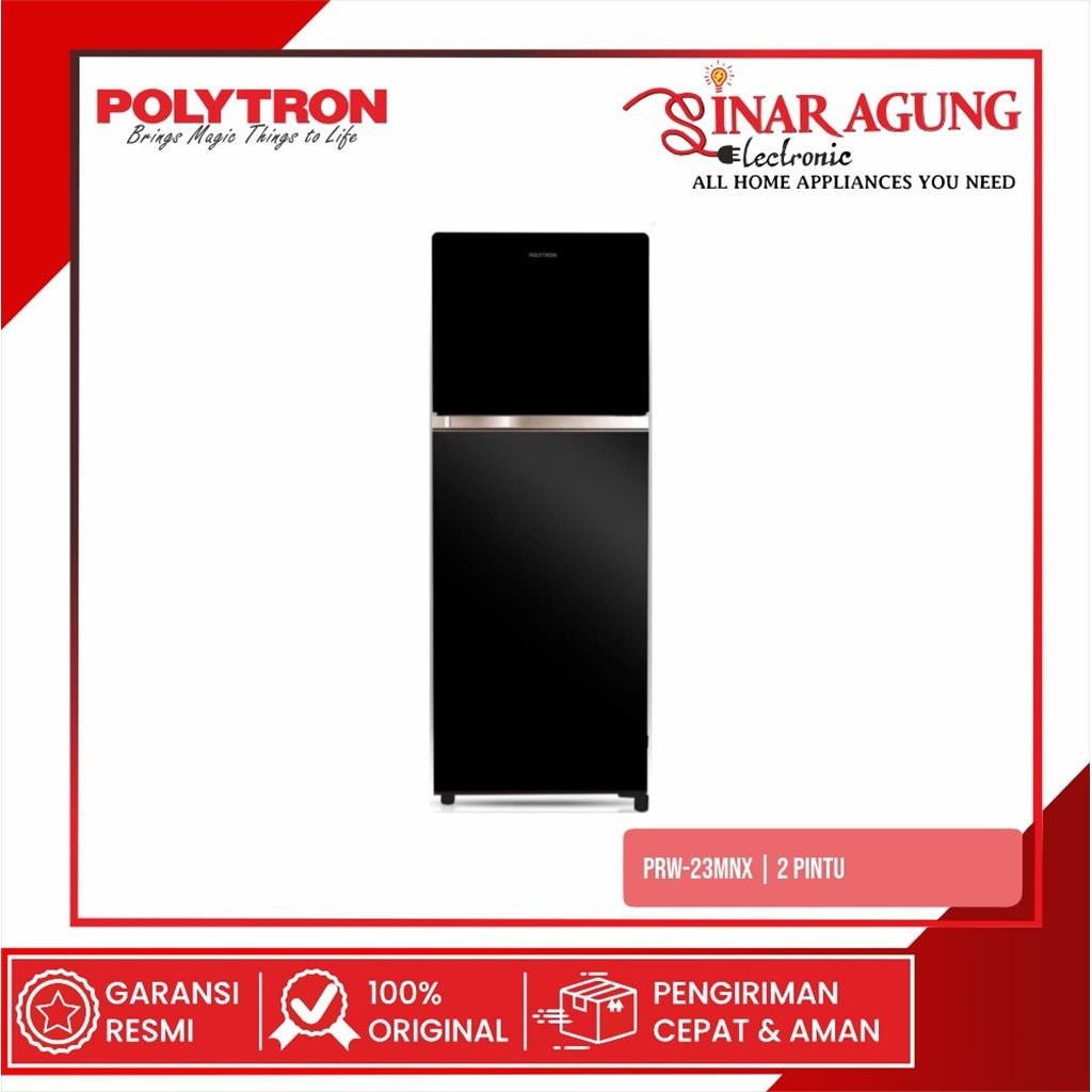 POLYTRON PRW23MNX / PRW-23MNX KULKAS 2 PINTU - GARANSI RESMI