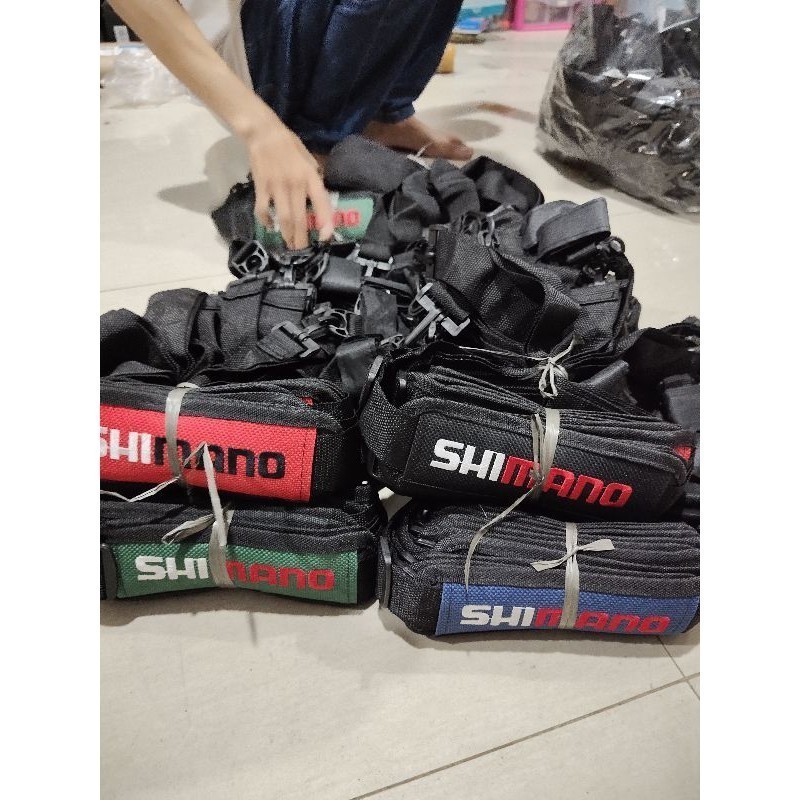 Tas tali casting tas selempang rod belt tas joran pancing bordir