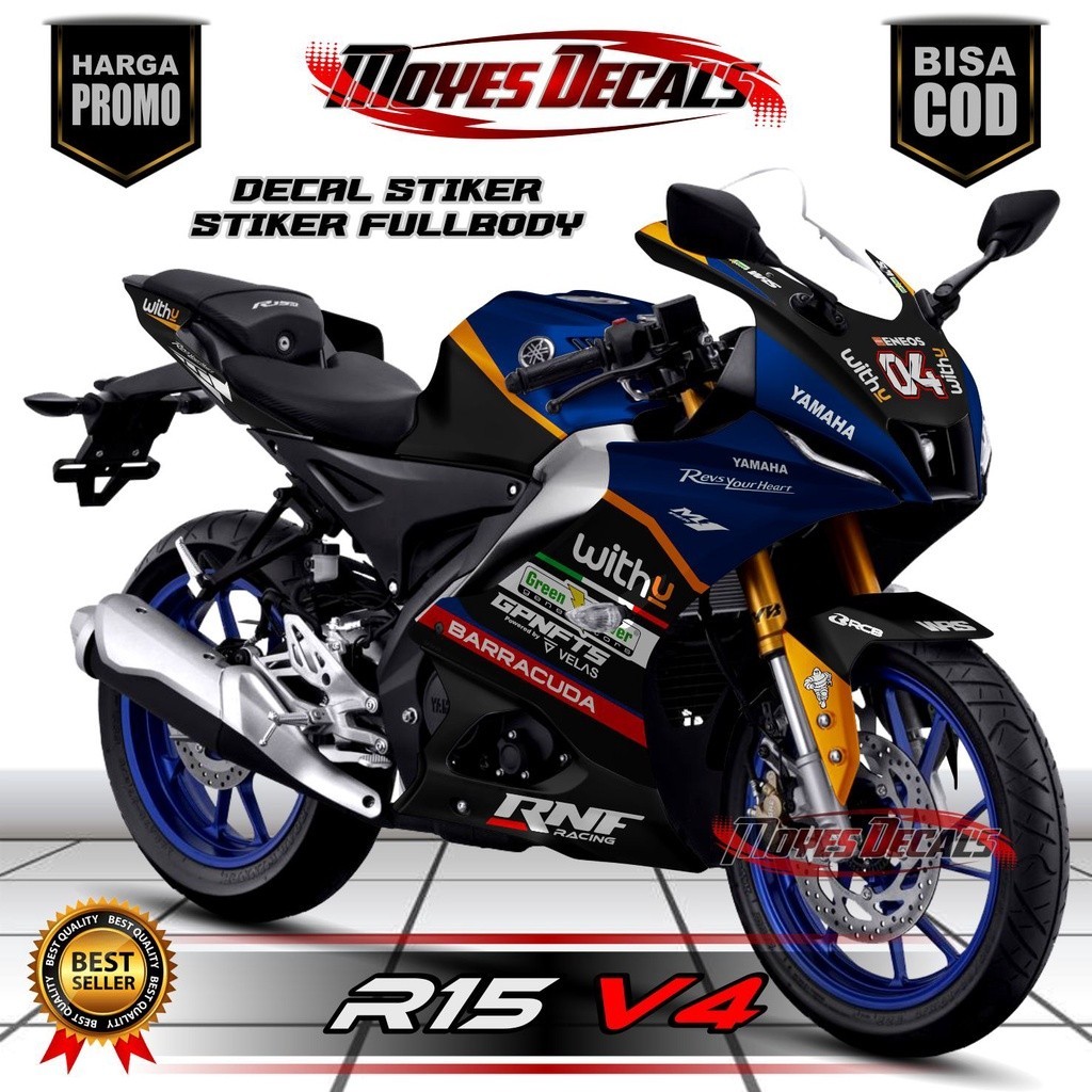 Decal stiker striping r15 v4 stiker motor r15 v4 Livery MotoGP stiker yamaha Liveri r15 v4 stiker r1