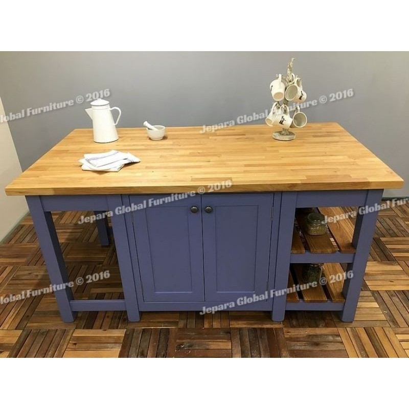 kitchen island Meja Dapur Top jati purple ( meja bar,meja dapur duco,meja makan duco,meja dapur new)