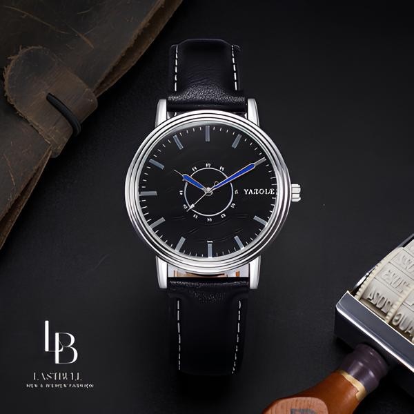 LastBull Jam Tangan Pria Analog Casual Tali Kulit Yazole R 19