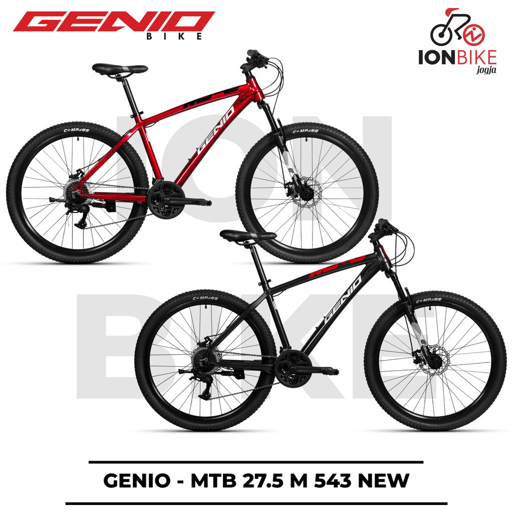 Sepeda MTB 27.5 Genio M543 Alloy Allumunium Frame 8 Speed Murah Ringan Sepeda Gunung Anak Dewasa Bea