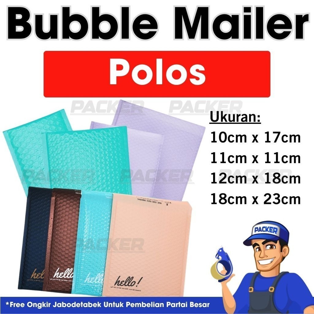 

Amplop Packing Bubble Mailer Polybubble Polos Warna Warni