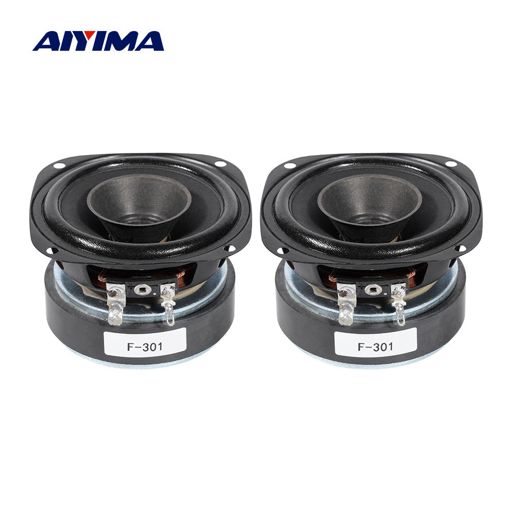 AIYIMA 2 Pcs 3 Inch 4Ohm 60W Full Frequency Speaker HIFI Bookshelf High Power Audio Speaker DIY Home