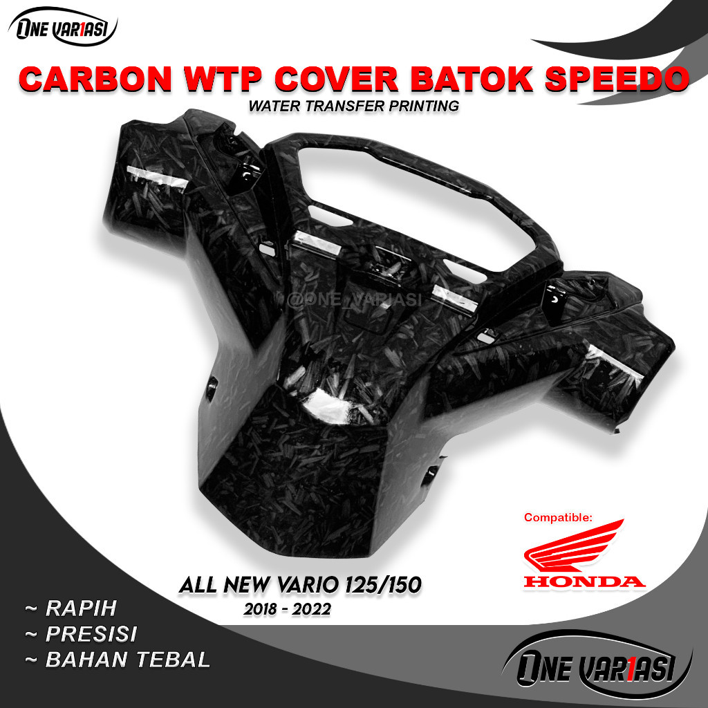 BATOK KEPALA VARIO NEW CARBON FORGED / BATOK KEPALA COVER SPEEDOMETER VARIO 125 150 NEW