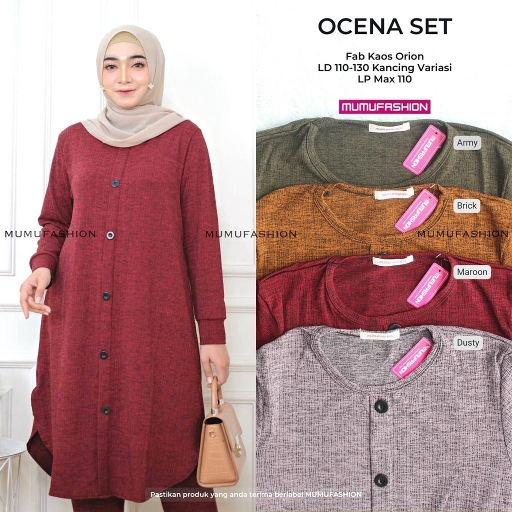 Bydii - Orina Setelan Wanita Premium Ocena Set Orina Set Pict by Mumu Hijab Solo